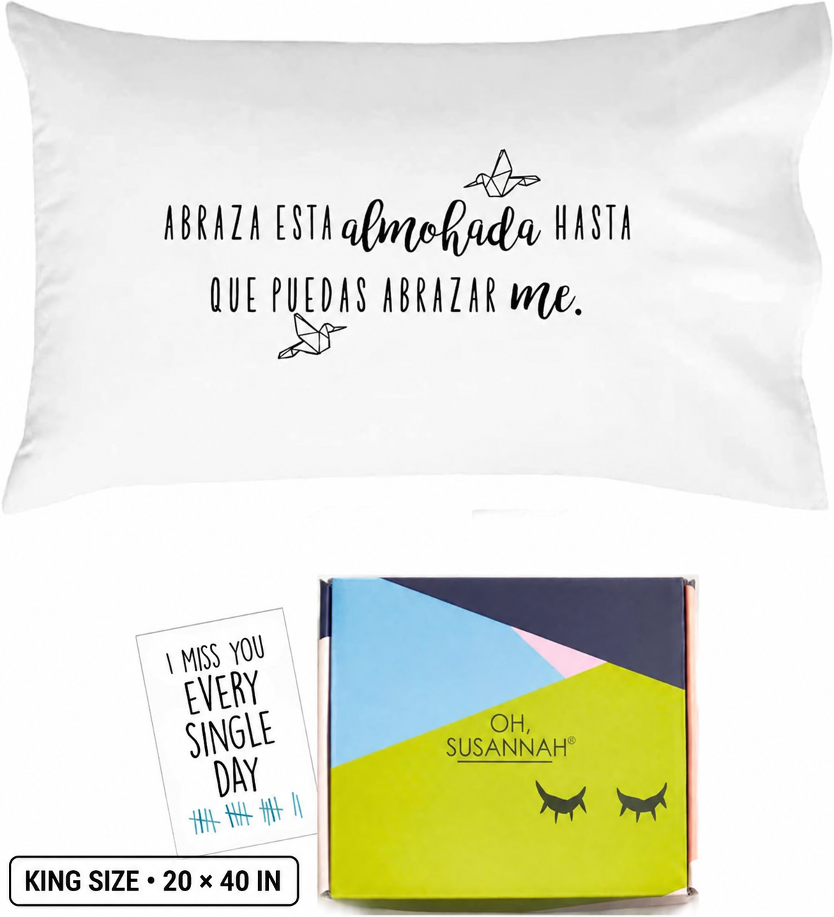 Abraza Esta Almohada Spanish Pillowcase — King Size