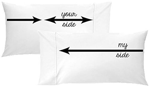 My Side, Your Side Couples Pillowcase Set