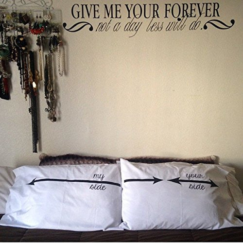 My Side, Your Side Couples Pillowcase Set