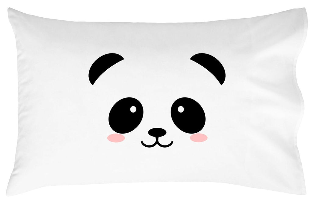 Panda Face Standard Size Pillowcase
