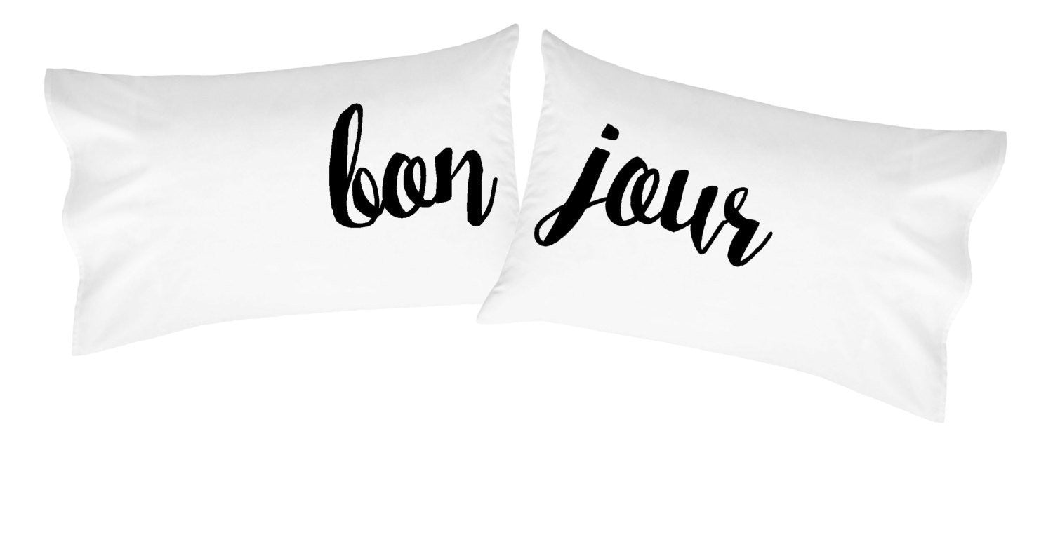 Bonjour Couples Pillowcase Set