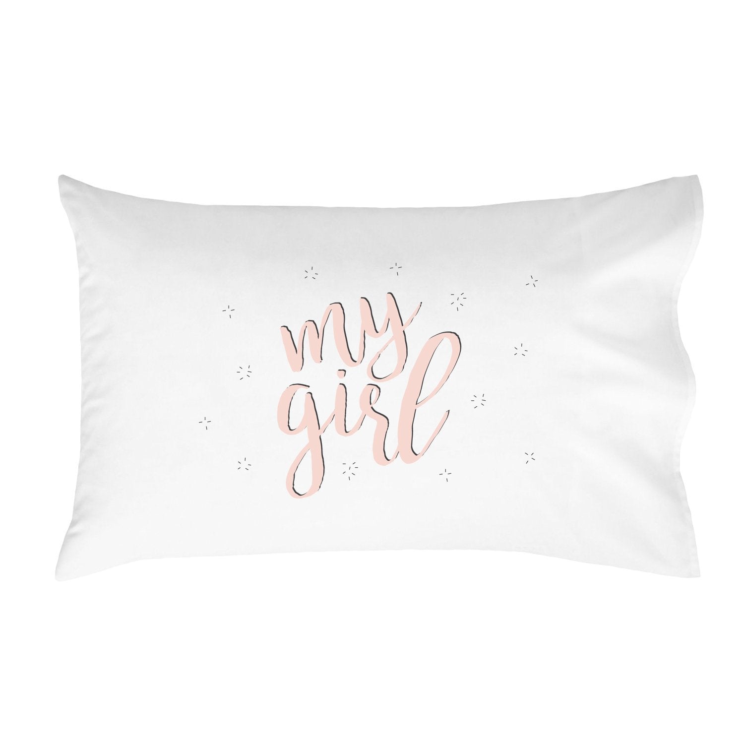 My Girl Pillowcase (One 20x30 Standard/Queen Size Pillow Case) Kids Room Decor Birthday Presents Girlfriend Gifts