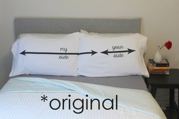 My Side, Your Side Couples Pillowcase Set