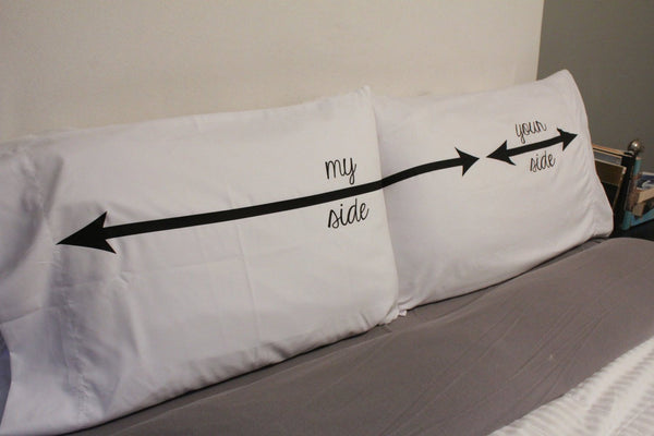 My Side, Your Side Couples Pillowcase Set