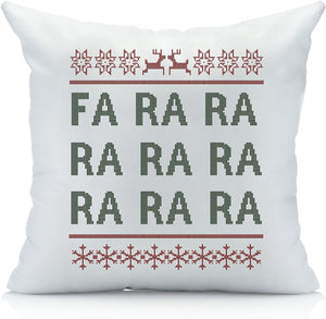 "Fa Ra Ra" Holiday Throw Pillow Cover