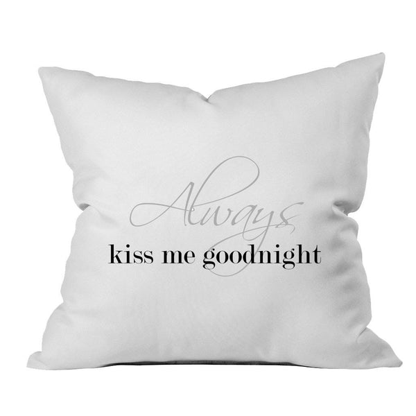 Always Throw Pillow (1 18x18 inch, White)