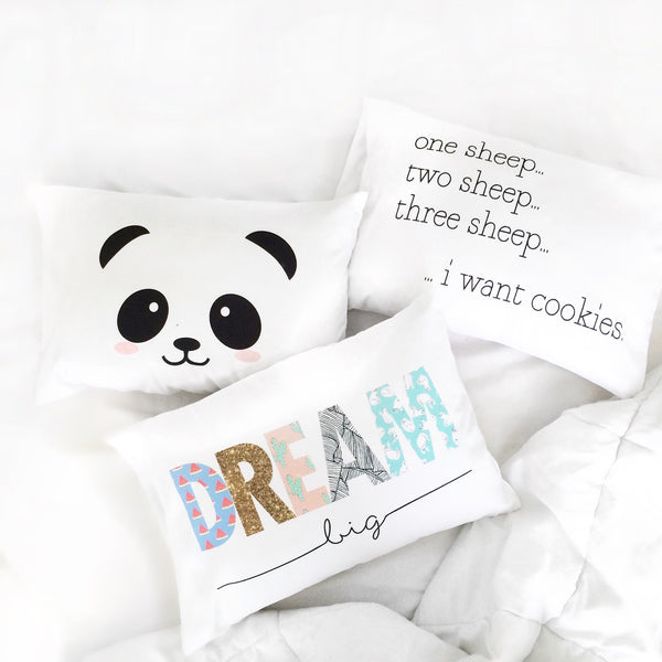 Oh, Susannah Panda Face Toddler Size Pillowcase