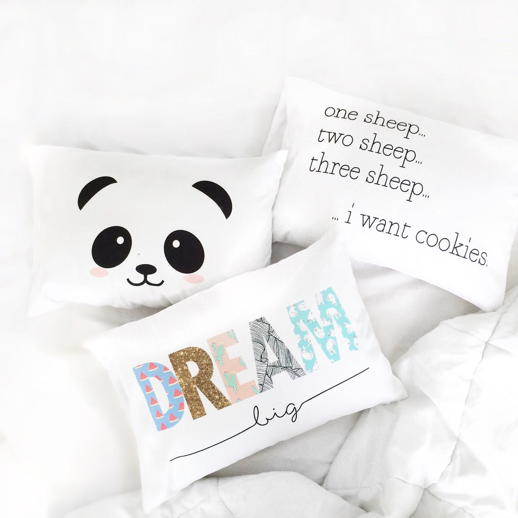 Panda Face Standard Size Pillowcase