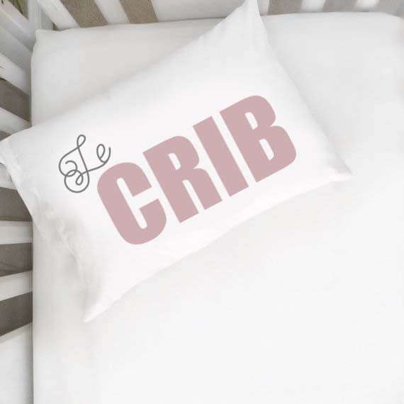 Le Crib MORE COLORS Cursive Toddler Pillowcase