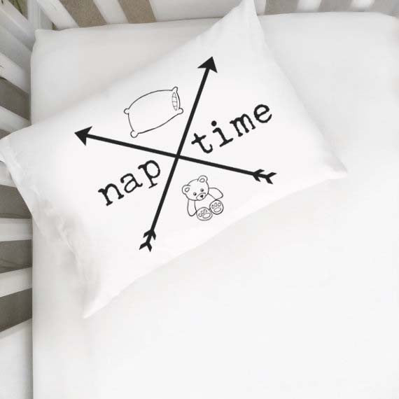 Naptime Arrows Toddler Pillowcase