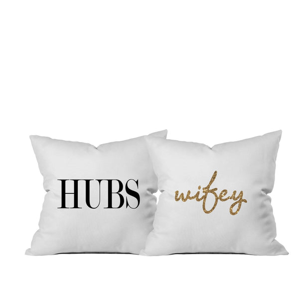 Hubs Wifey Couples Pillowcases (Standard/Queen Size)