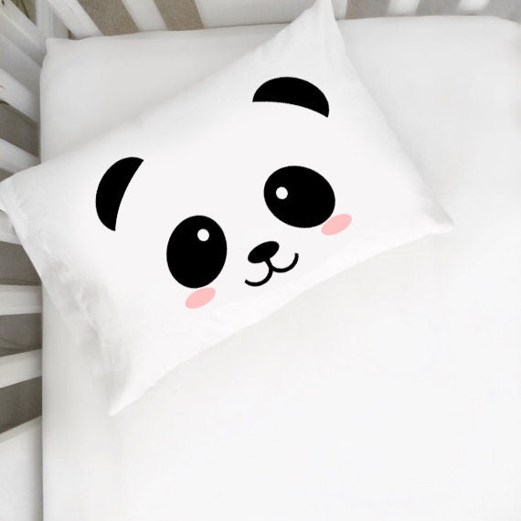 Oh, Susannah Panda Face Toddler Size Pillowcase