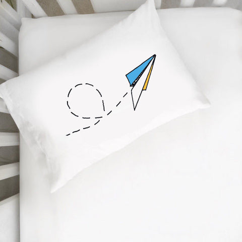 Paper Airplane Toddler Pillowcase