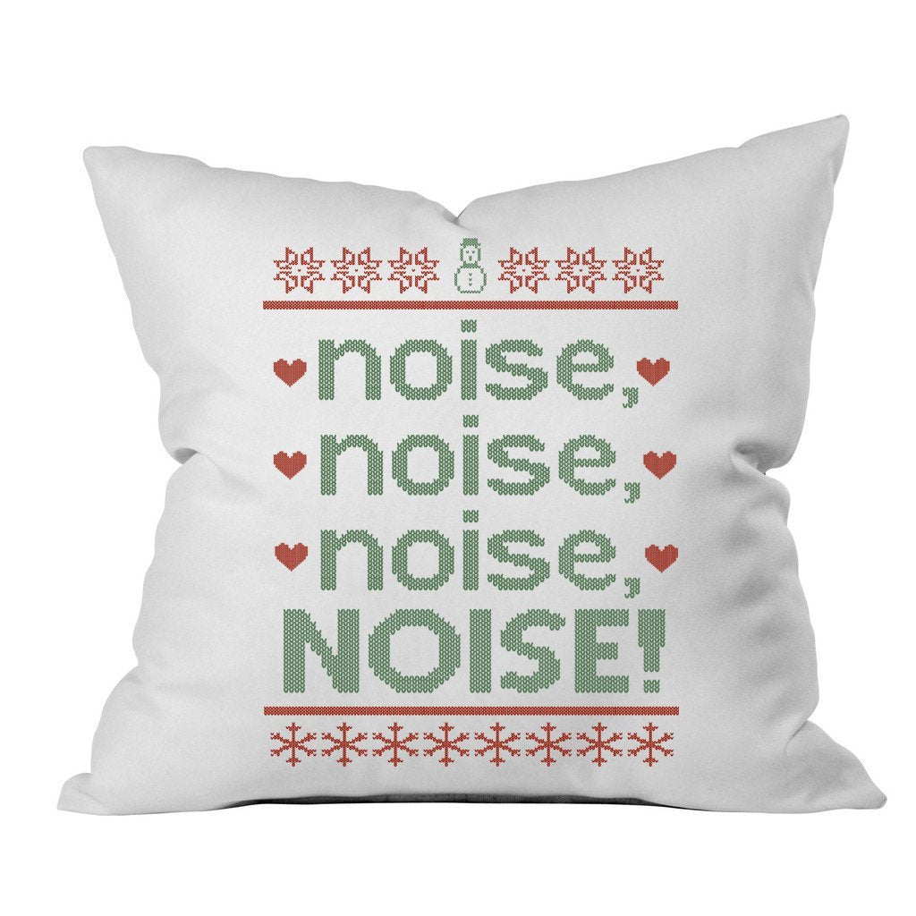 Noise Noise Noise Grinch Christmas Throw Pillow Cover (18x18 Inch, Noise) Christmas Gifts