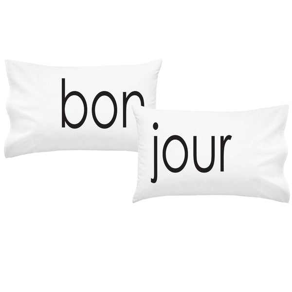 Bonjour Couples Pillowcase Set