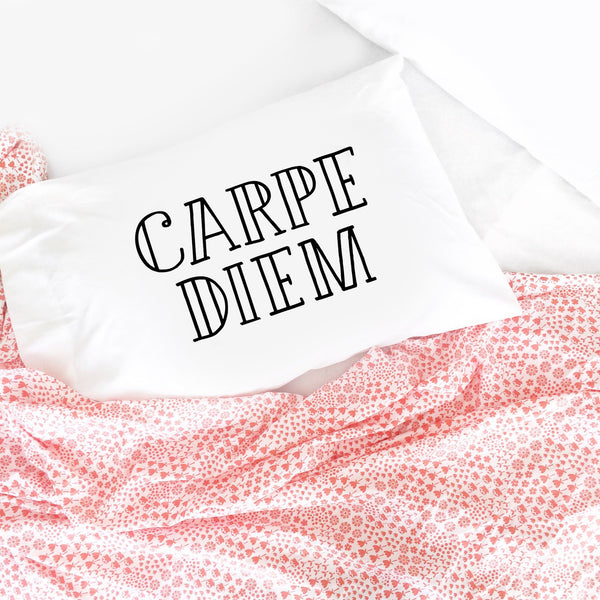 Carpe Diem Straight 20" x 30" Standard Pillow Case