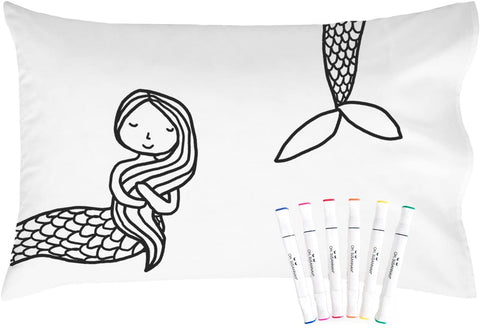 Colorable Mermaid Pillowcase (Standard Size 20X30")