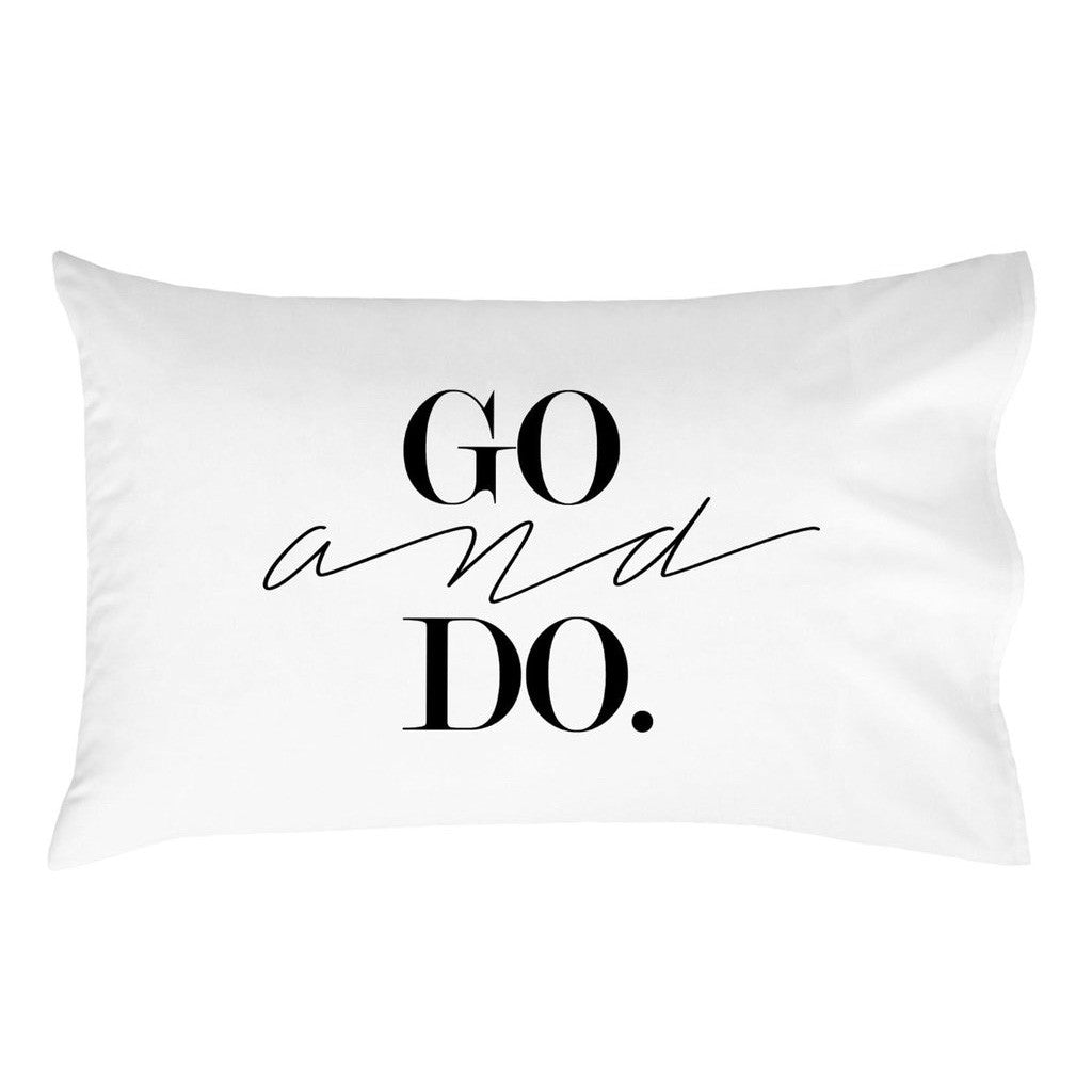 Go and Do Pillow Case Graduation Gifts for Her or Him Dorm Room Bedding Pillowcase Missionary Gift College Dorm Room Accessories