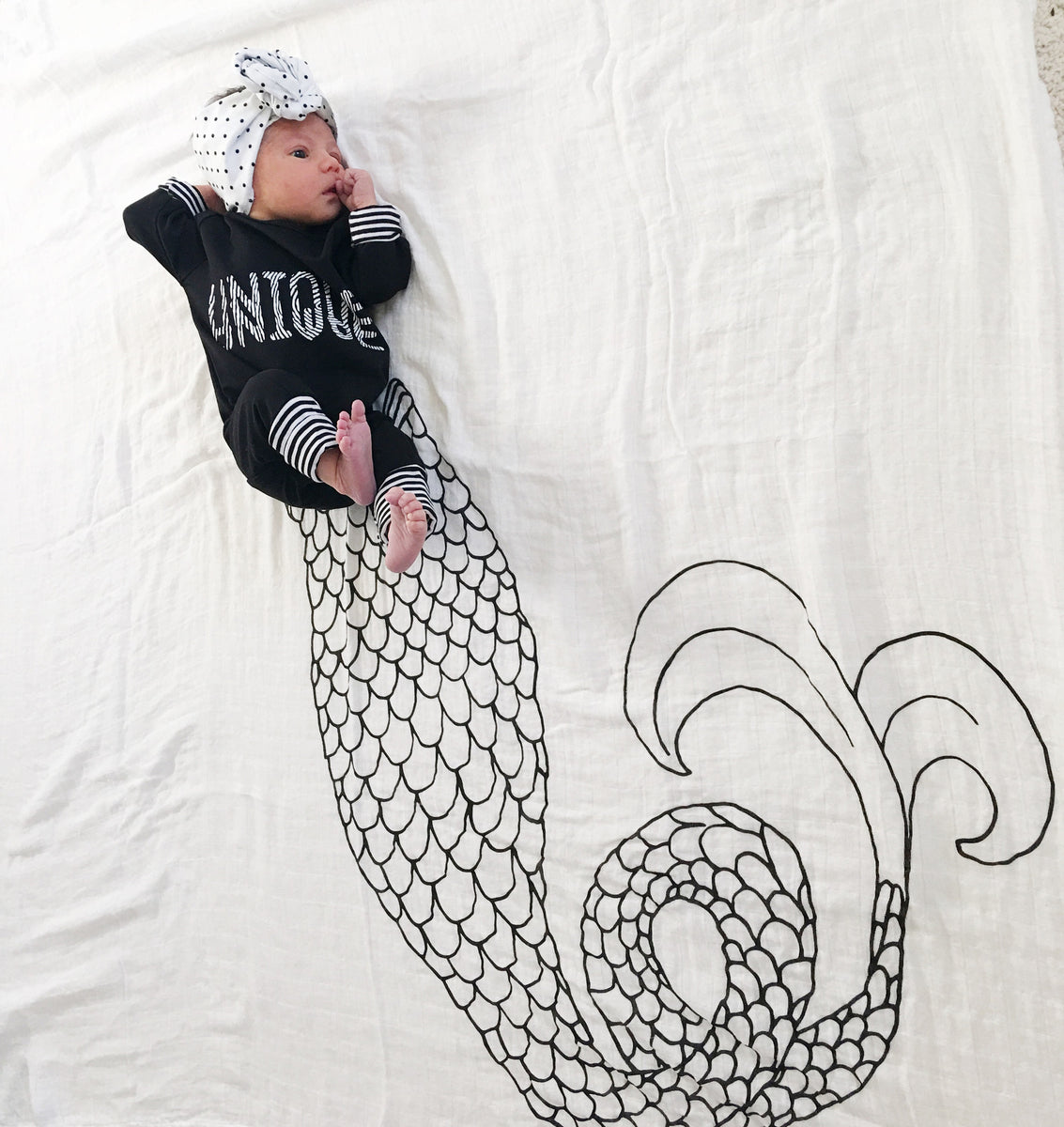Mermaid Tail Swaddle Blanket Oh, Susannah