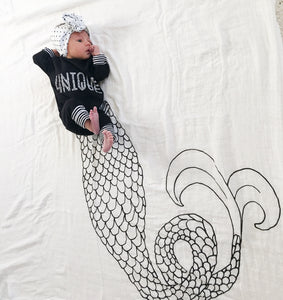 Mermaid Tail Swaddle Blanket