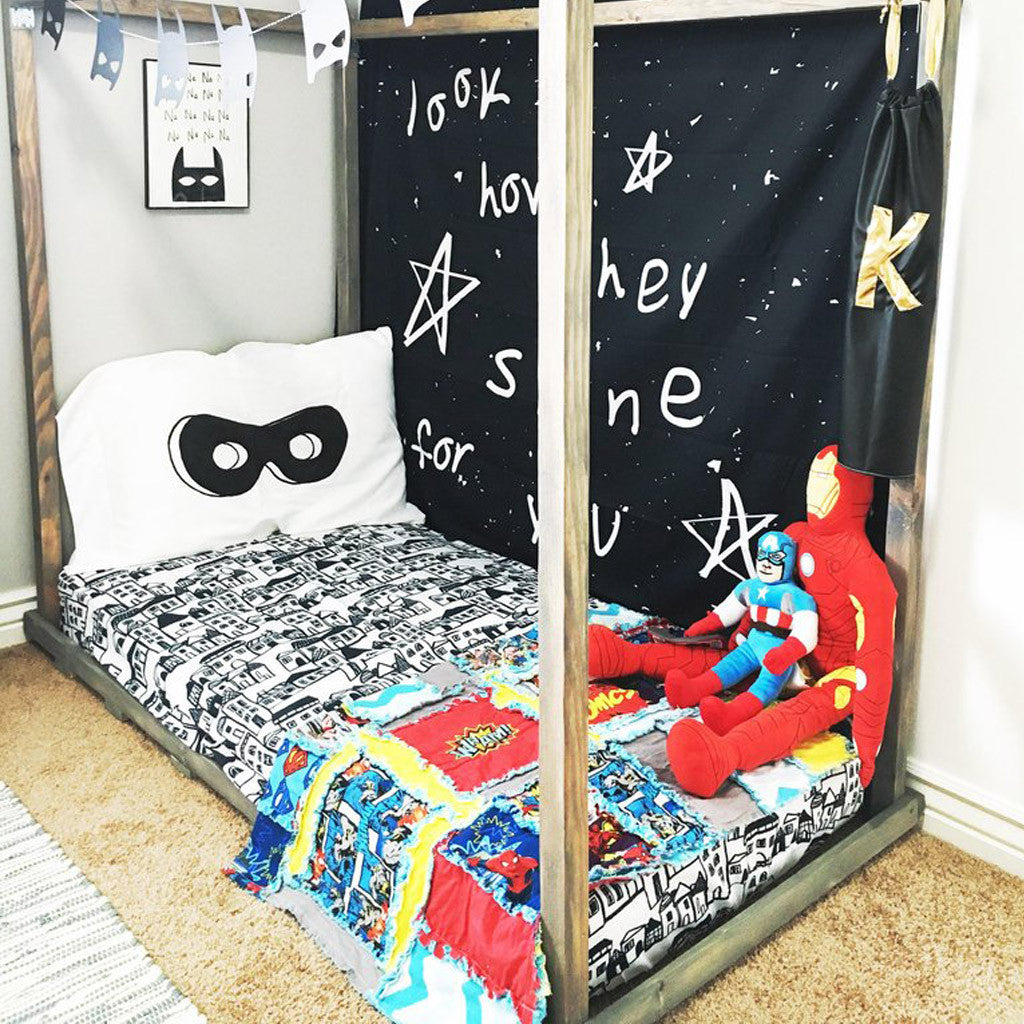 Superhero Mask Standard Pillowcase